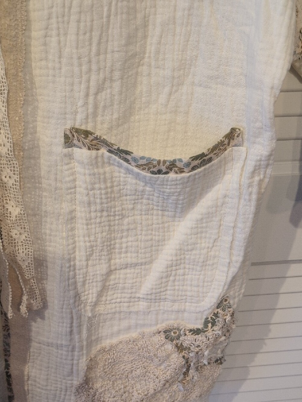 POL Ivory Star Applique Lace Tie-Front Cardigan NEW Size S - Picture 7 of 9